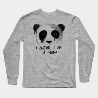 I swear I am a panda Long Sleeve T-Shirt